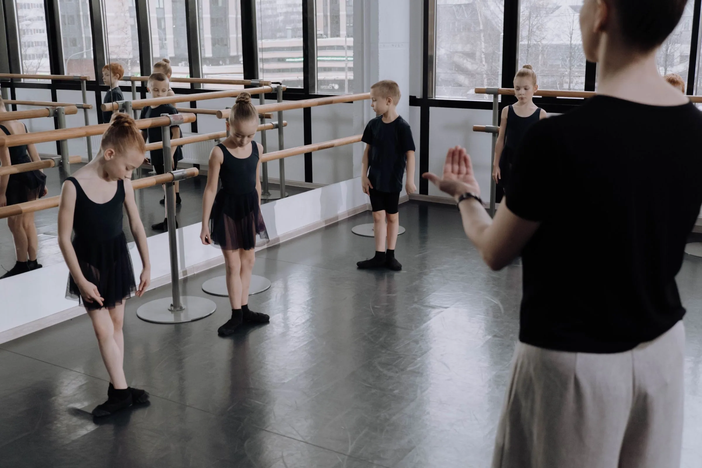 Children dancing together