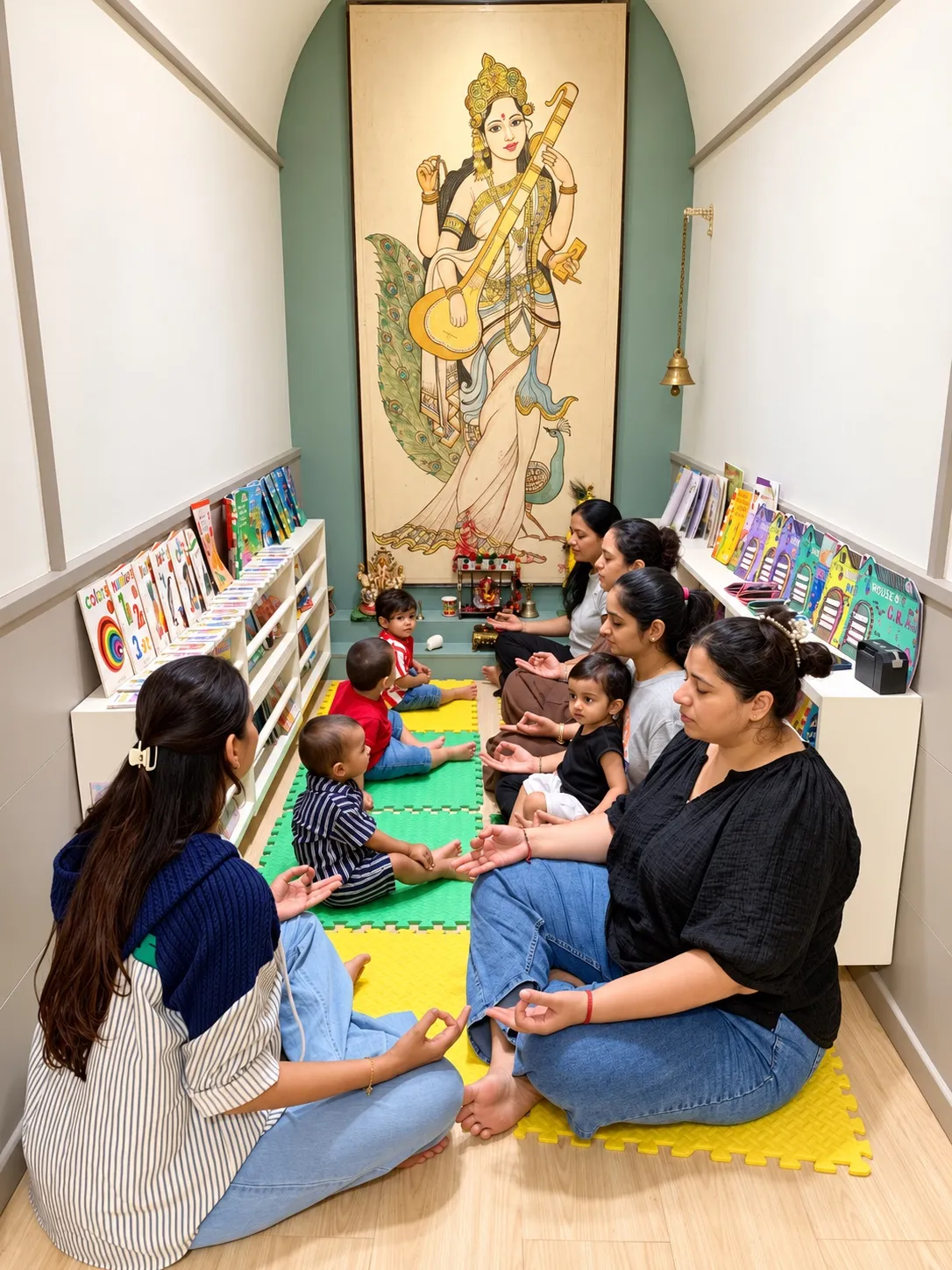 Children in the Moms & Toddlers programme at Smart Kids